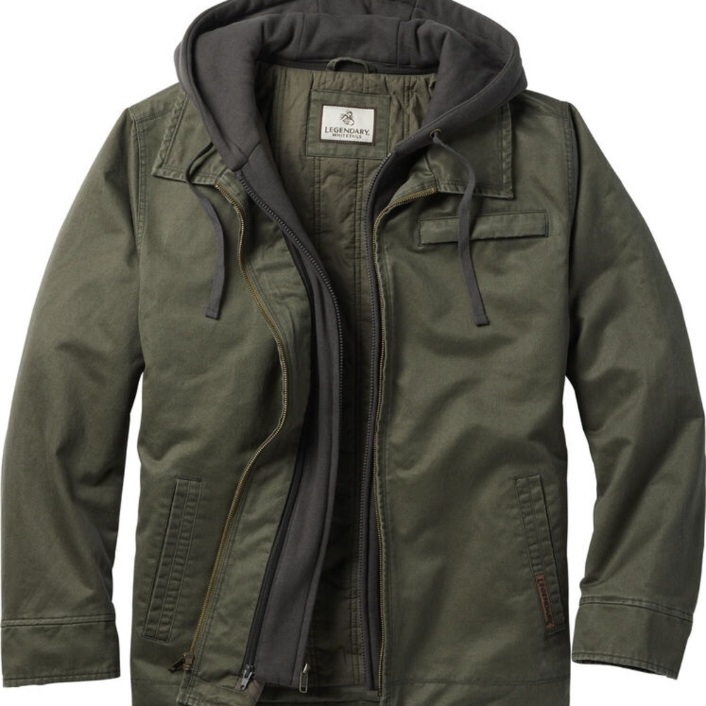 Legendary Whitetails Men's Green Hooded Jacket